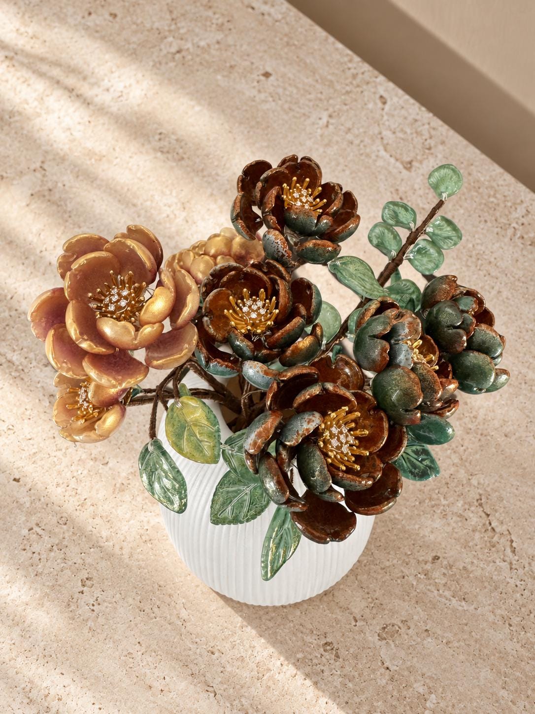 Overhead view of the arrangement structure