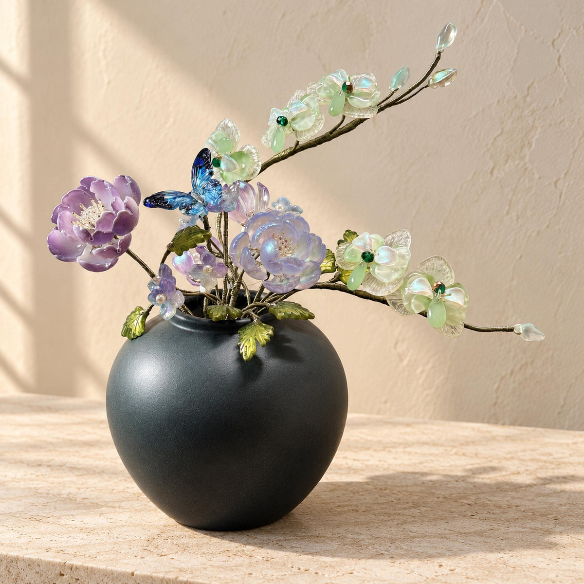 Glass butterfly orchid blooms detail